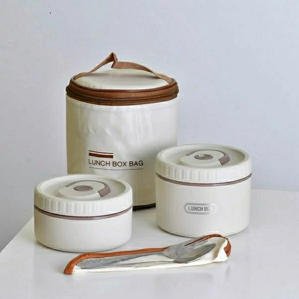 ست ظرف غذا و نگهدارندهٔ حرارتی مواد غذایی با جنس Steel